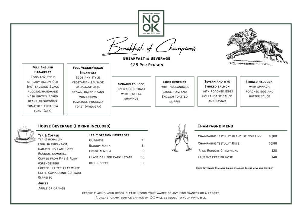 Pre Races Breakfasts 25/26 Season